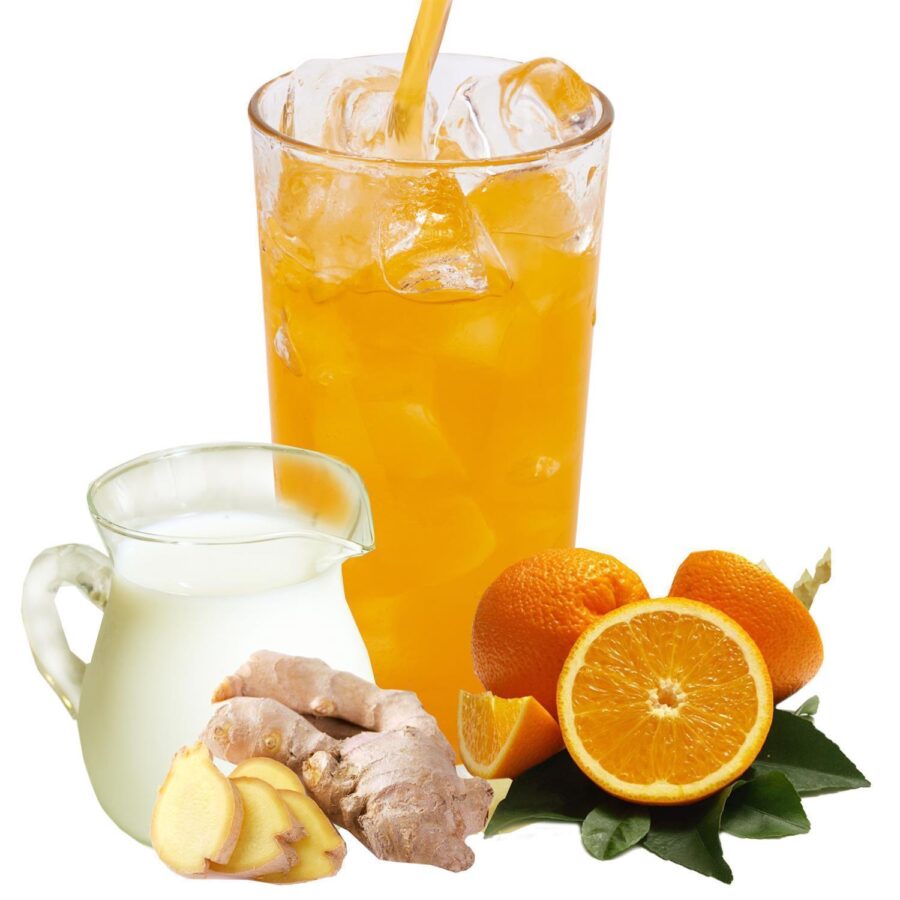 Buttermilch Orange-Ingwer Geschmack allergenfreies Energy Drink Pulver