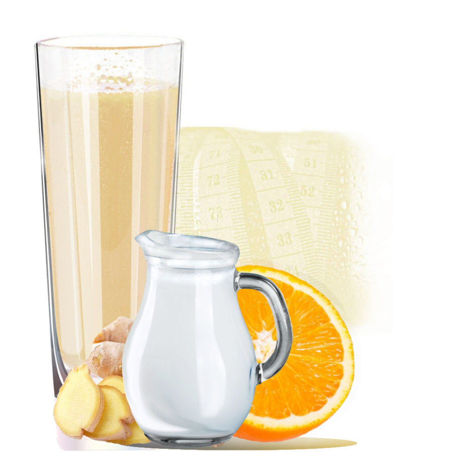 Buttermilch Orange Ingwer Veganes Proteinpulver