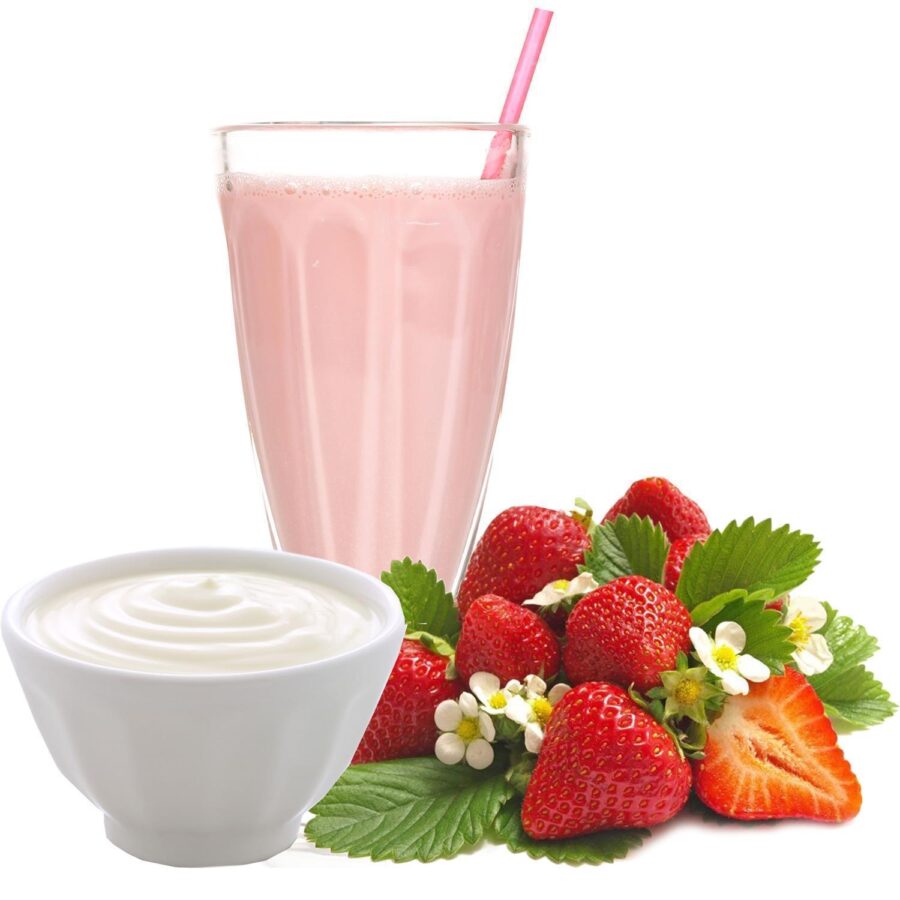 Erdbeer Joghurt Geschmack Molkepulver mit Protein und L-Carnitin - 10,00 kg