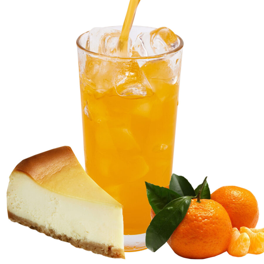 Käsekuchen Mandarine Geschmack allergenfreies Energy Drink Pulver