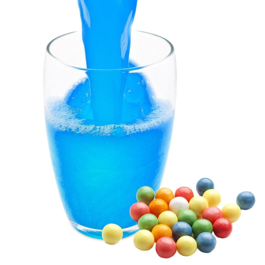 Kaugummieis Blau Isotonisches Getränkepulver mit L-Carnitin