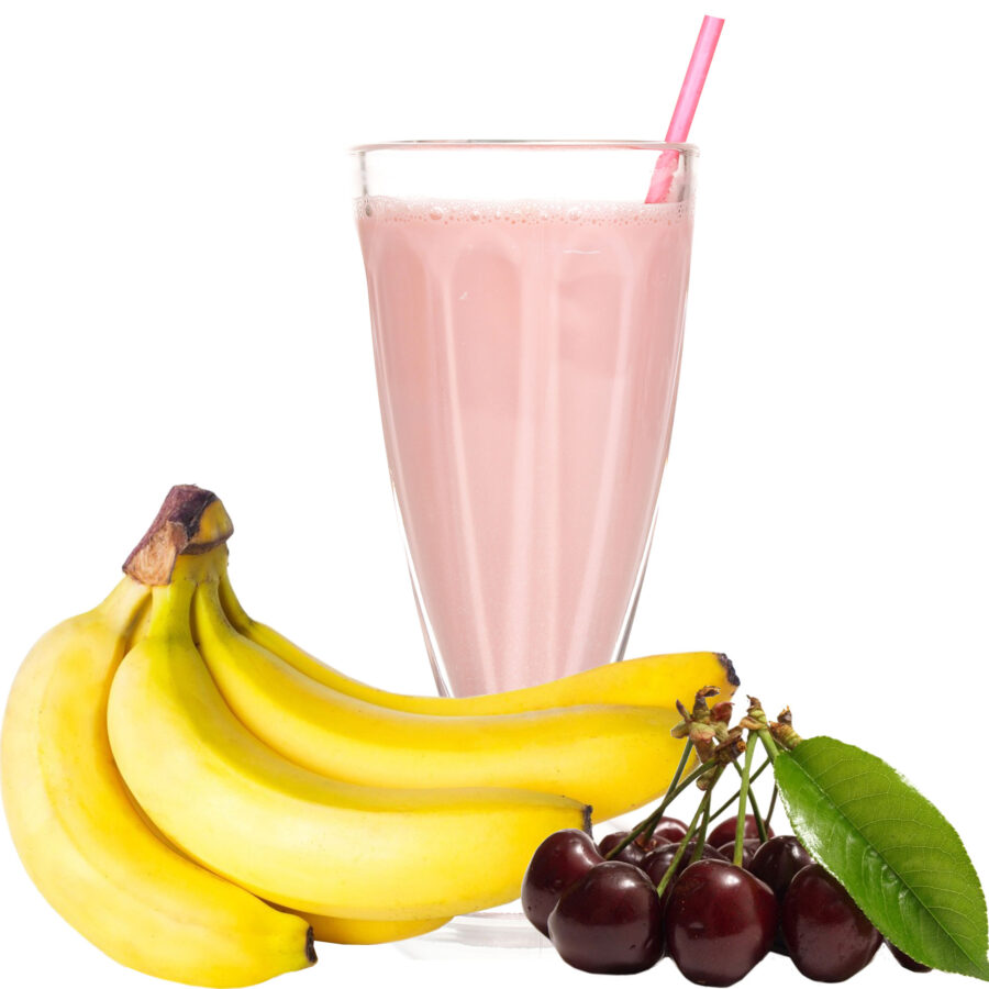 KiBa Kirsch Banane Geschmack Molkepulver mit Protein und L-Carnitin