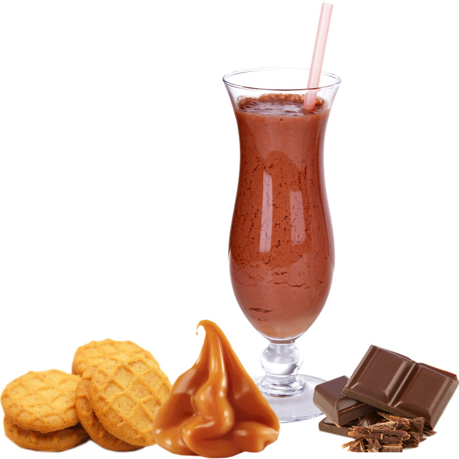 Schoko Karamell Keks Geschmack Molkepulver mit Protein und L-Carnitin