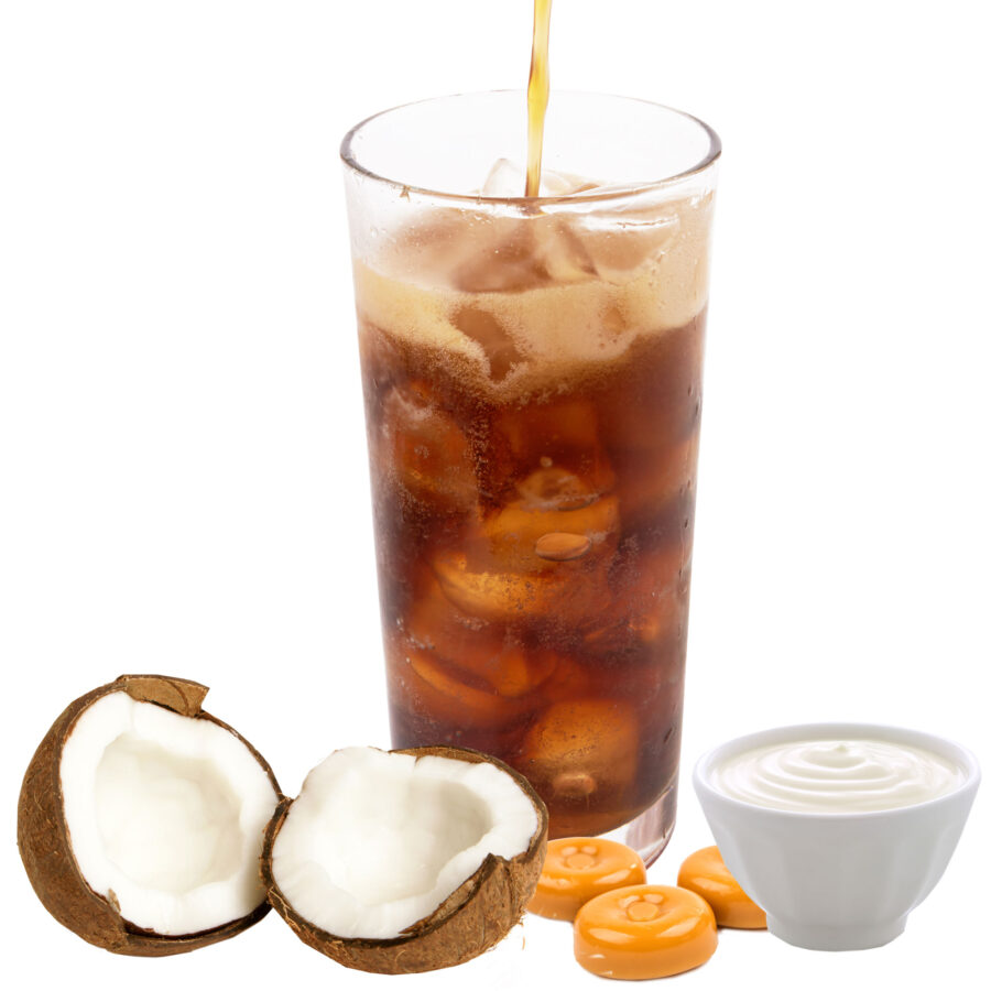 Toffee Kokos Joghurt Geschmack allergenfreies Energy Drink Pulver