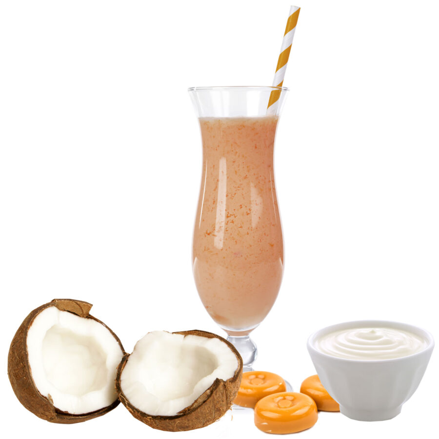 Toffee Kokos Joghurt Geschmack Molkepulver mit Protein und L-Carnitin