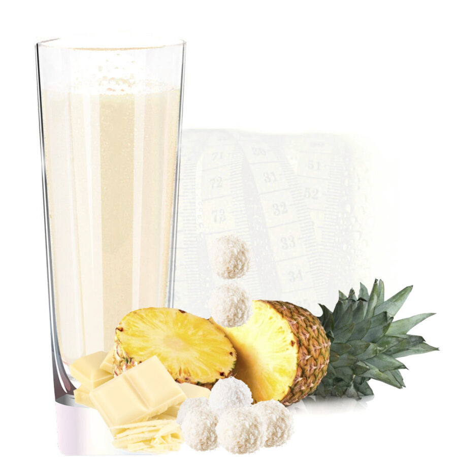 Veganes Proteinpulver Ananas Kokos Weiße Schoko