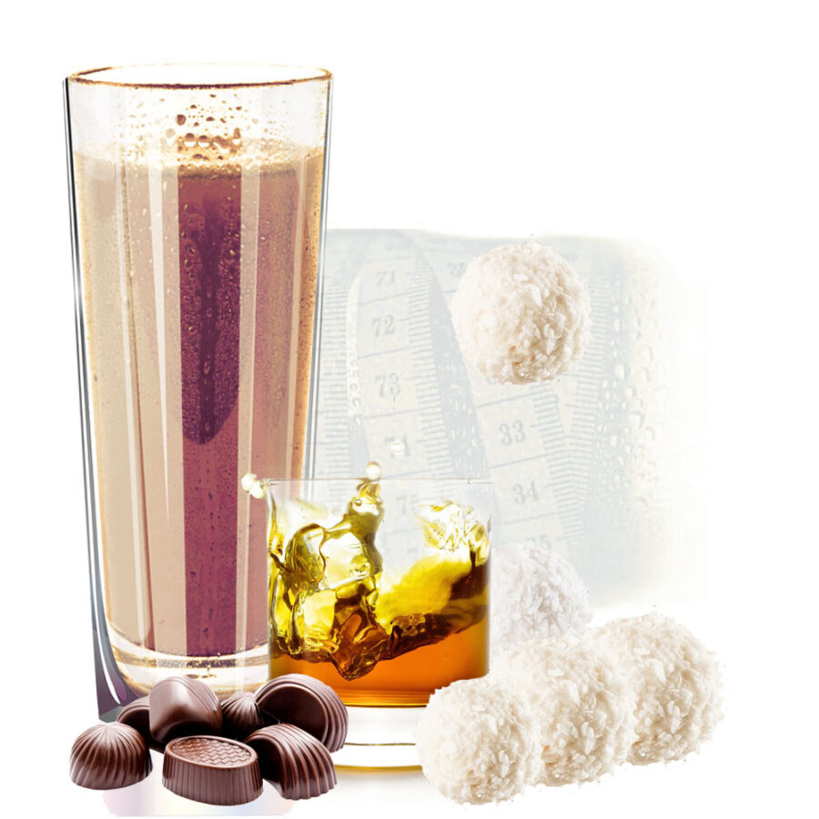 Veganes Proteinpulver Kokos Rum Praline