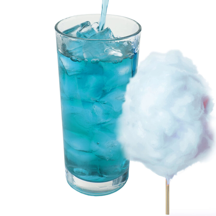Zuckerwatte Geschmack Blau allergenfreies Energy Drink Pulver
