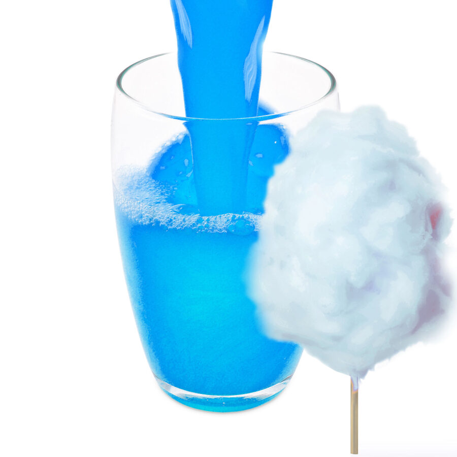 Zuckerwatte Geschmack Blau Isotonisches Getränkepulver mit L-Carnitin