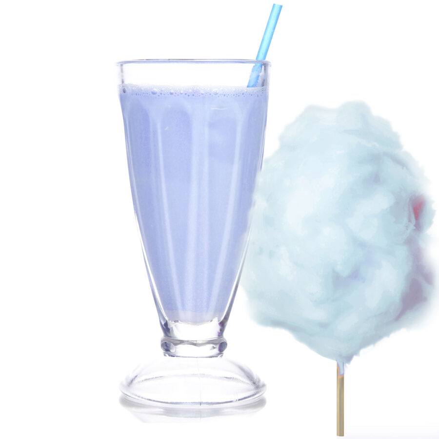Zuckerwatte Geschmack Blau Molkepulver mit Protein und L-Carnitin