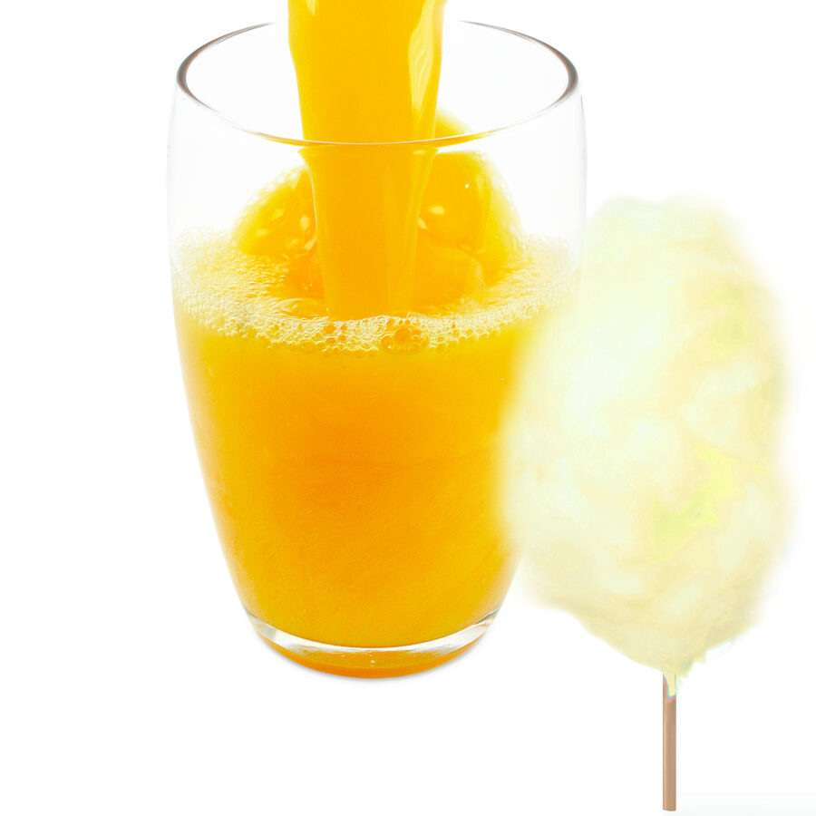 Zuckerwatte Geschmack Gelb Isotonisches Getränkepulver mit L-Carnitin