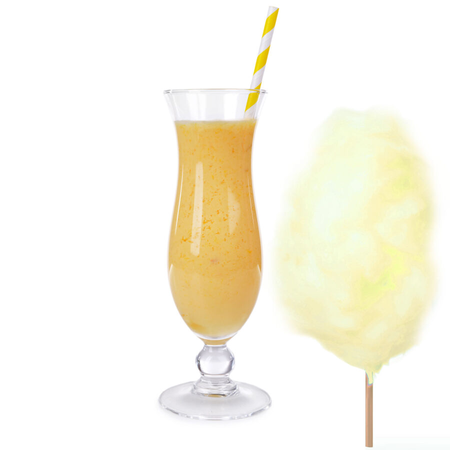 Zuckerwatte Geschmack Gelb Molkepulver mit Protein und L-Carnitin