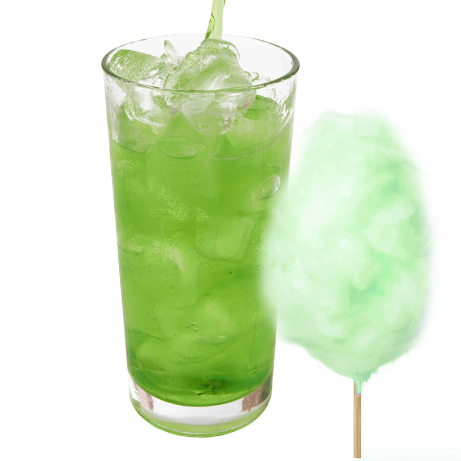 Zuckerwatte Geschmack Grün allergenfreies Energy Drink Pulver