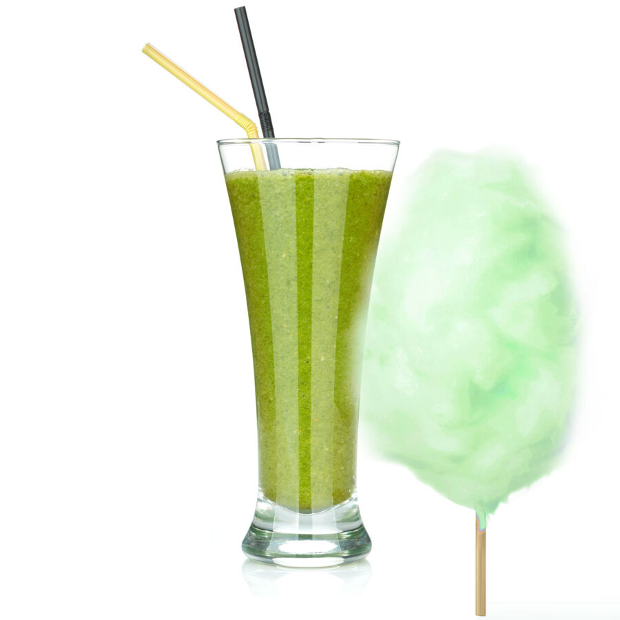 Zuckerwatte Geschmack Grün Whey Proteinpulver Eiweißpulver mit L-Carnitin